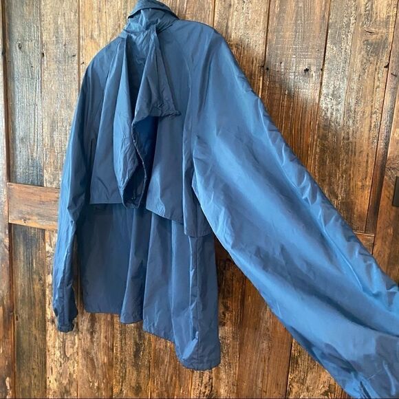 Woolrich Men’s XL Blue Nylon Utility Pockets Nylon Windbreaker - Picture 4 of 11